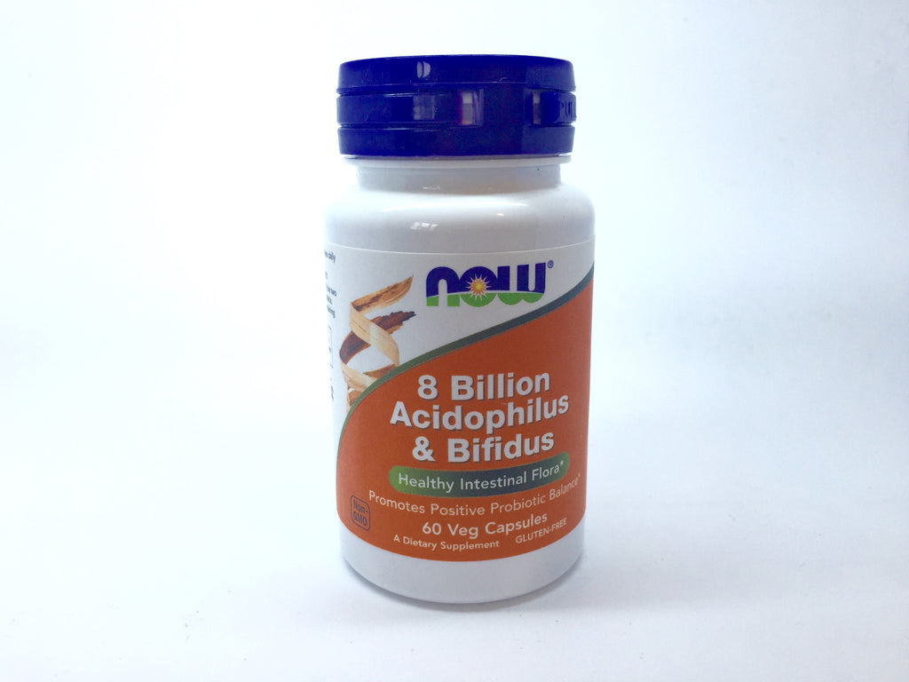 Now Foods 8 Billion Acidophilus & Bifidus, 120 Caps